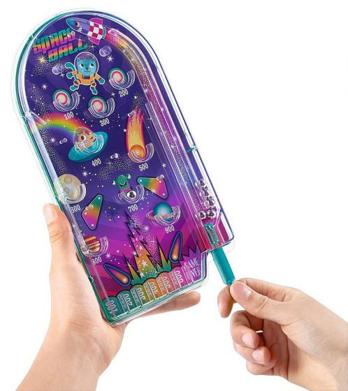 flipperspel Space Ball junior 25,3 x 13,6 cm staal paars