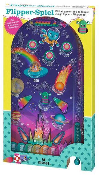 flipperspel Space Ball junior 25,3 x 13,6 cm staal paars