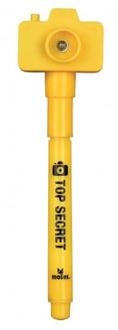 geheimcodestift met camera 11 cm geel