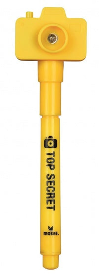 geheimcodestift met camera 11 cm geel