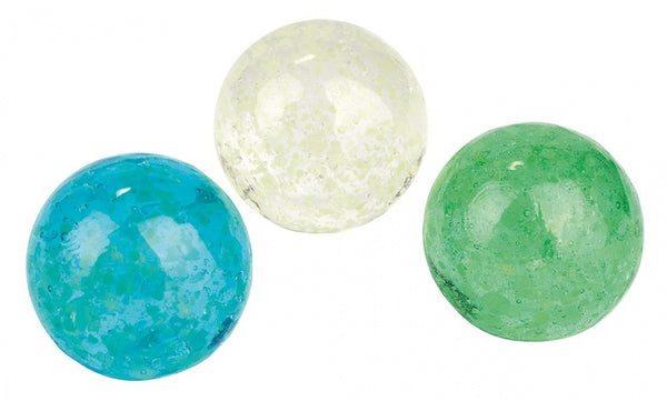 Glow in the dark knikkers 3 in set 2,5 cm