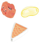 gum en puntenslijper ijsje junior 9 cm oranje