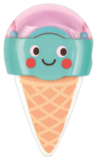 gum en puntenslijper ijsje junior 9 cm turquoise