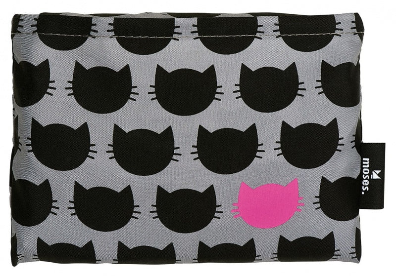 gymtas Ed, the cat "cats all over" zwart 42 cm