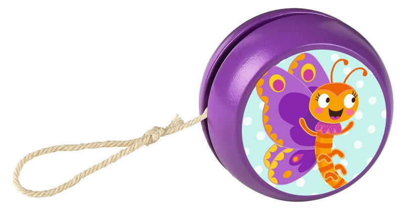 jojo Krabbelkäfer hout vlinder junior 5,5 cm paars