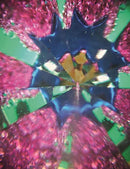 caleidoscoop magische toverstaf bos 16 cm blauw