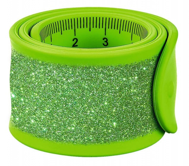 klaparmband Glitters liniaal junior 30 cm groen