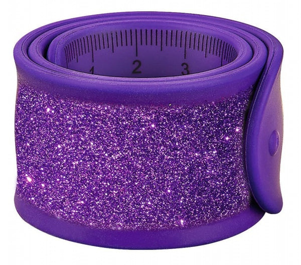 klaparmband Glitters liniaal junior 30 cm paars