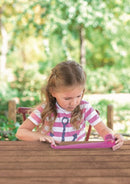 klaparmband Glitters liniaal junior 30 cm roze