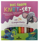 klei-set 24 kleuren met gereedschap 28-delig