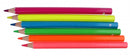 kleurpotloden XL neon 6 stuks 18 cm