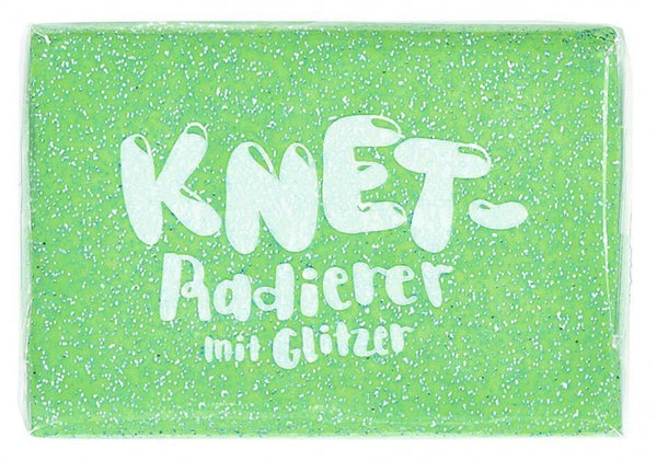 kneedgum glitter junior 6 x 4 cm polymeer groen