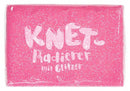 kneedgum glitter junior 6 x 4 cm polymeer roze