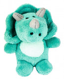 knuffel dino in ei blauw/grijs 9 cm