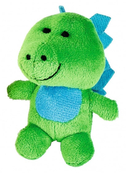 knuffel dino in ei blauw/groen 9 cm