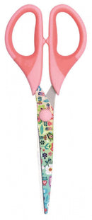 knutselschaar 16 cm rvs rubber roze