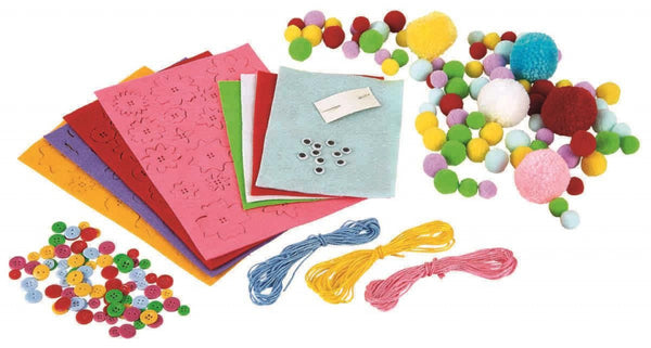 knutselset junior wol/vilt 187-delig