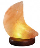 lamp zoutkristal junior 9 x 9 x 13 cm hout oranje/bruin