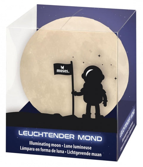 led-lamp lichtgevende maan met timerfunctie 10 cm