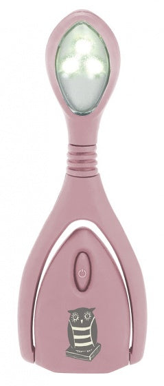 Leeslamp Libri_x Lumi Plus uil roze 13 cm