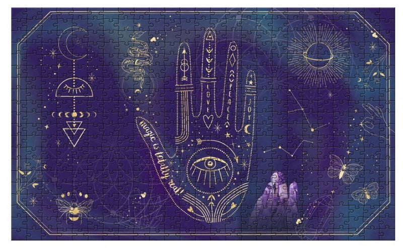 legpuzzel Magic 28 x 46 cm karton blauw 500-delig