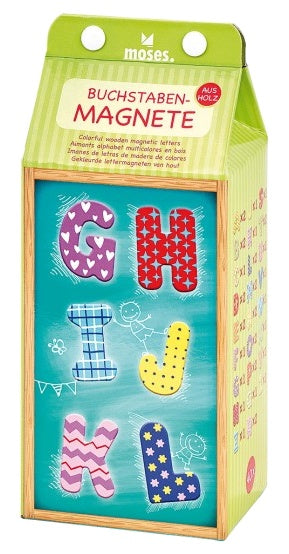 lettermagneten hout 4,5 cm 40-delig