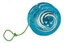 spinnende jojo lichtgevend 6,3 cm blauw