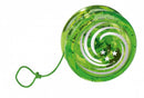 spinnende jojo lichtgevend 6,3 cm groen