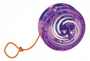 spinnende jojo lichtgevend 6,3 cm paars