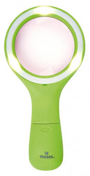 loep met licht Krabbelkäfer 18 cm groen/rood