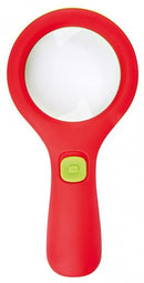 loep met licht Krabbelkäfer 18 cm groen/rood