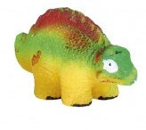 Magisch dinosaurus-ei 6 cm groen/rood