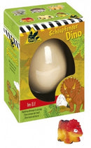 Magisch dinosaurus-ei 6 cm oranje