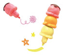 markeerstiften Be happy ijsbollen junior roze 3-delig