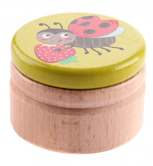 melktanddoosje lieveheersbeestje groen 5 cm