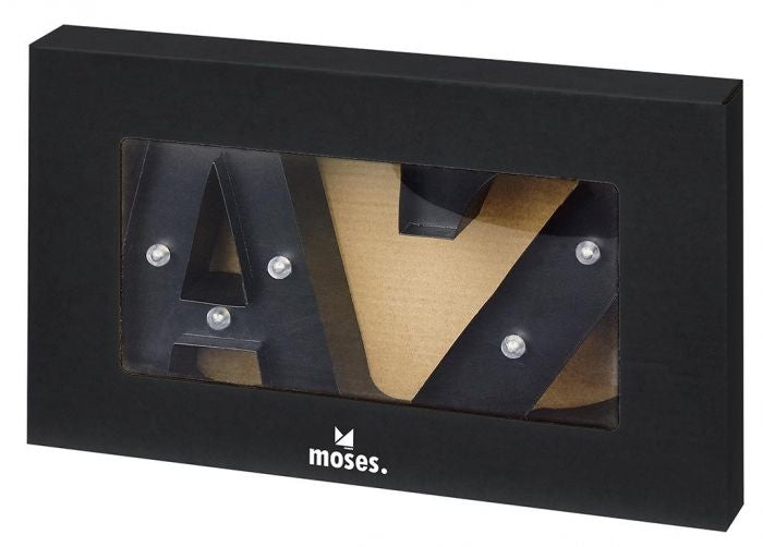 metalen letters met lichtjes 2-delig A en Z klein