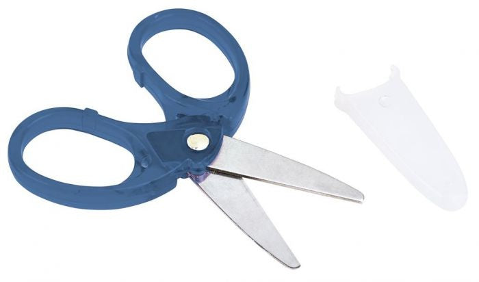 Mini schaar blauw 8 cm