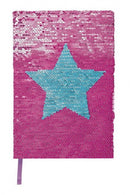 notitieboek met draai-pailletten A5 roze