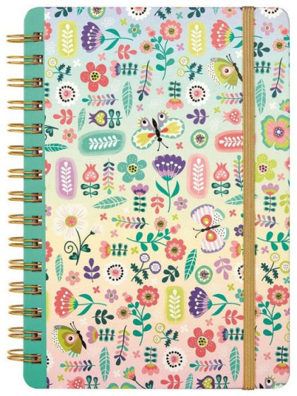notitieboekje bloemen meisjes 15 x 21 cm papier