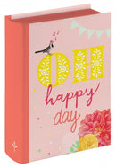 opbergboek Happy Day roze 10 cm