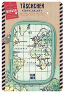 opberghoesje Reizen 9 x 12,5 cm polyester groen