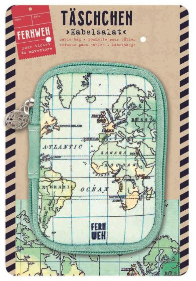 opberghoesje Reizen 9 x 12,5 cm polyester groen