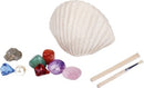 opgravingsset schelp met 3 schatten