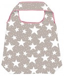 opvouwbare boodschappentas Magische Sterren 10 liter grijs