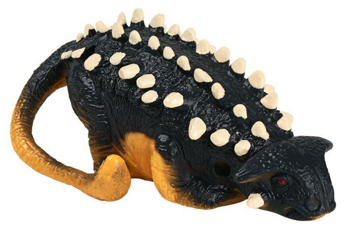 opwindfiguur Ankylosaurus junior 13 x 11 cm zwart/geel