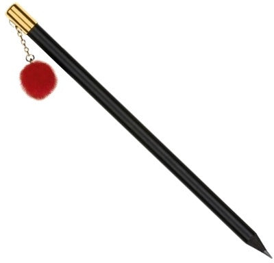 Pompom potlood rood 17,8 cm