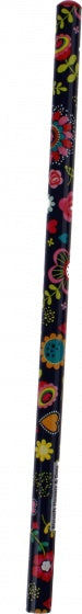 potlood Flower and Dots blauw 18 cm
