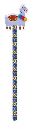 potlood met gum lama paars