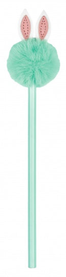 potlood pompom Haasje junior 17,5 cm groen