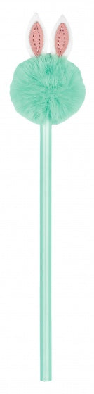 potlood pompom Haasje junior 17,5 cm groen
